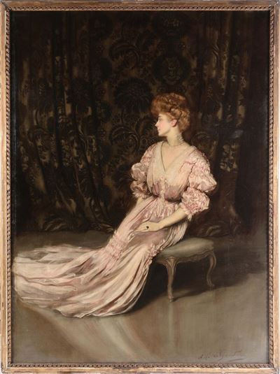 Antonio De la Gandara (1861-1917)maria Hardouin D'annunzio