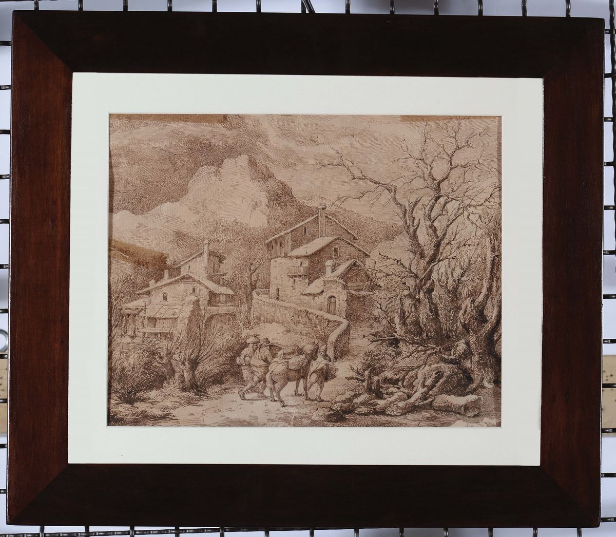 Scuola Fiamminga del XVII Secolopaesaggio Costiero con Figure Paesaggio Montano con Figure