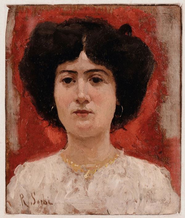 Raffaello Sorbi (1844-1931) Ritratto femminile
