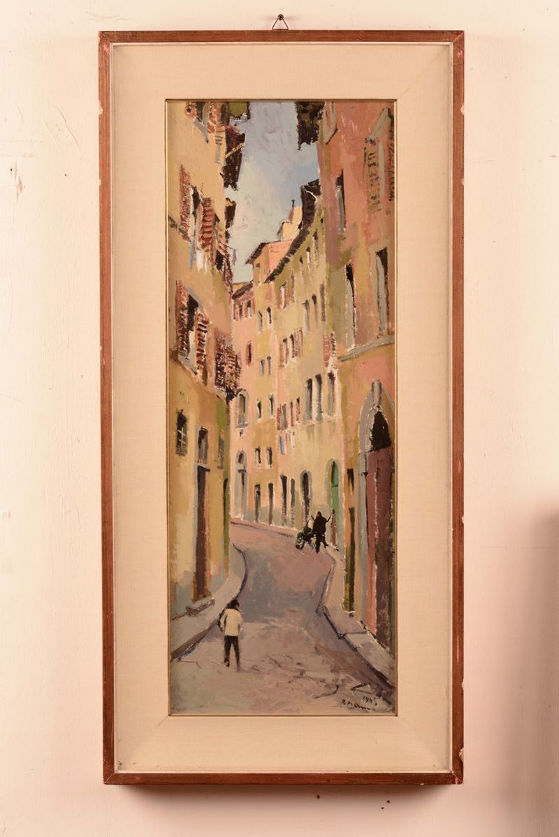 Rodolfo Marma (1923-1999) Firenze, Via Torta, 1963  - Auction 19th and 20th Century Paintings - Cambi Casa d'Aste