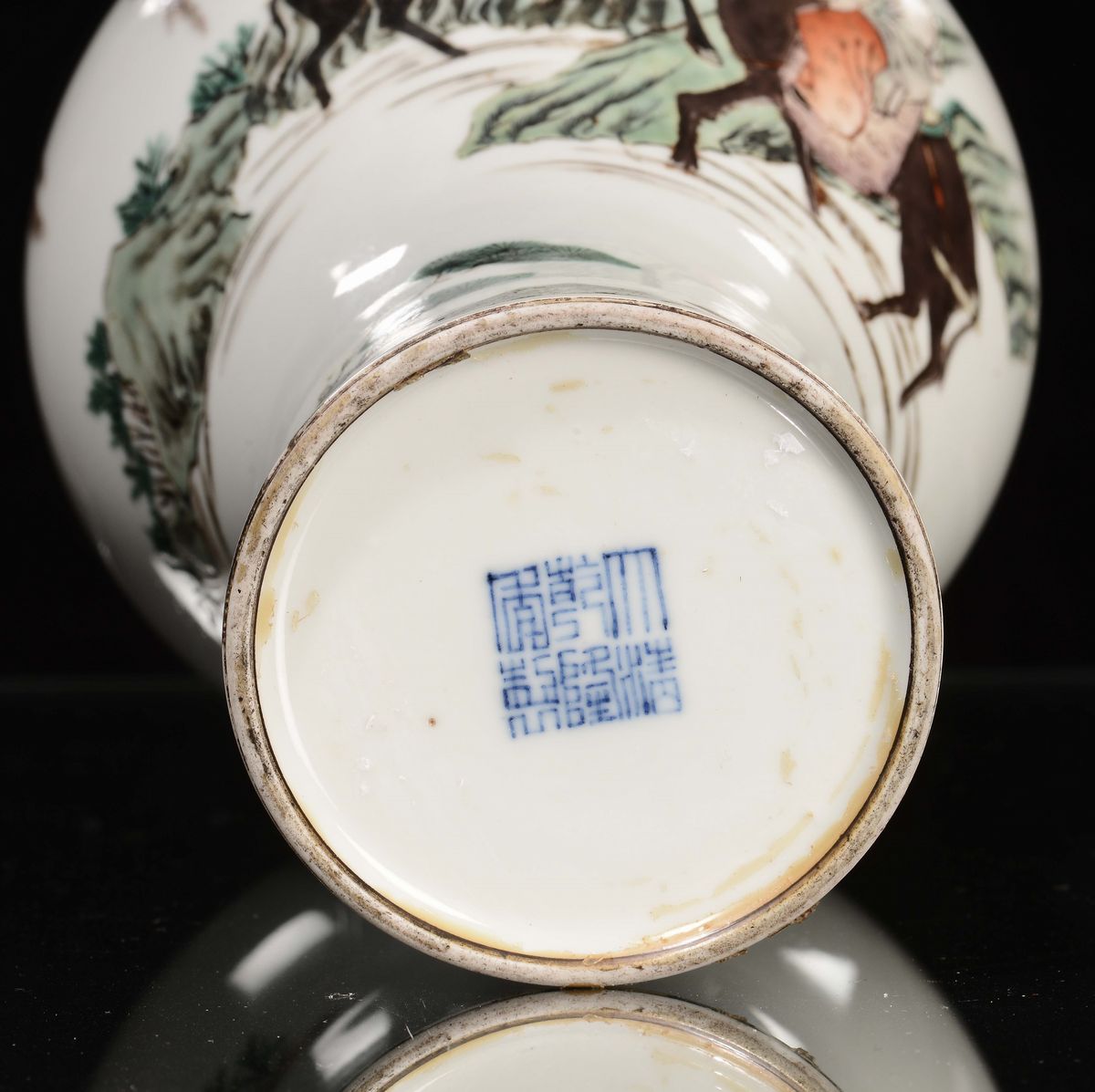 Vaso Meiping in Porcellana Famiglia Rosa, Cina XVIII Secolo