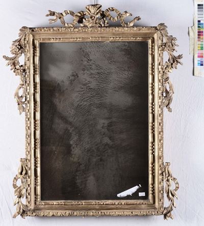Specchiera in Legno Intagliato e Dorato, XIX Secolo
