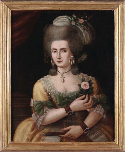 Scuola Italiana del XVIII Secoloritratto di Gentiluomo con Lettera Ritratto di Gentildonna con Fi...
