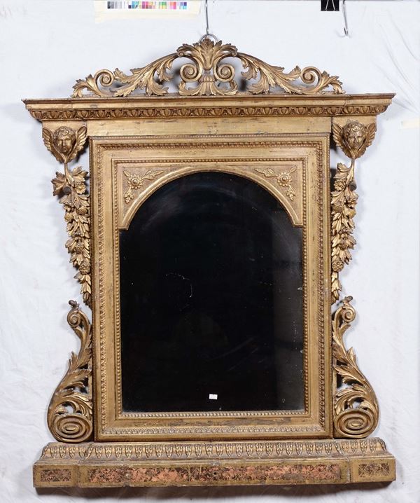 Specchiera dorata Luigi XVI, XIX secolo