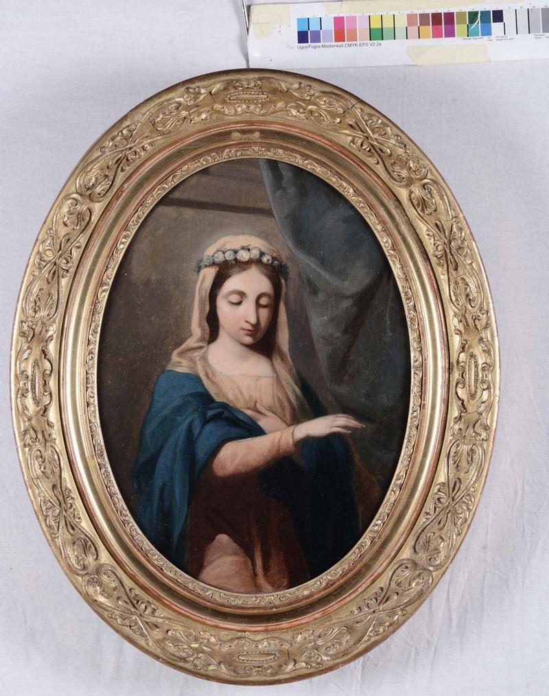 Scuola Napoletana XIX secolo Madonna  - Asta Arredi e Oggetti d'Arte da Importanti Collezioni Private - Cambi Casa d'Aste