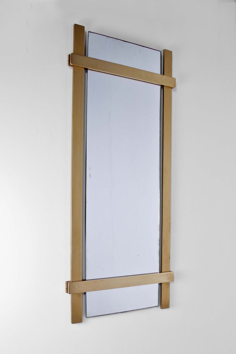 Specchiera con cornice in alluminio anodizzato  - Asta Design - Cambi Casa d'Aste