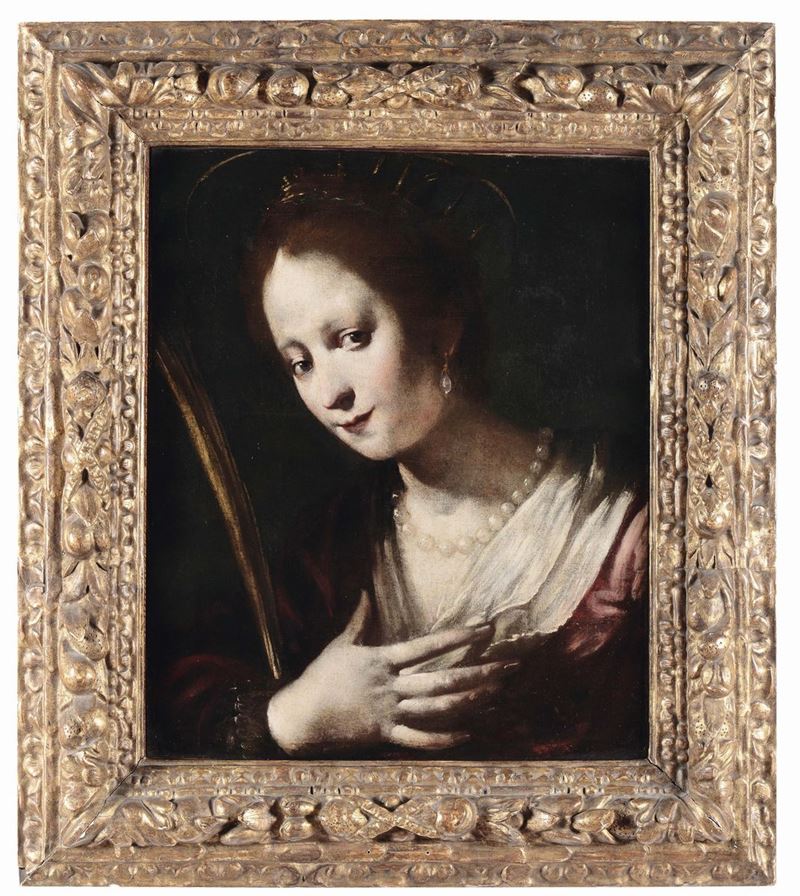 Bernardo Strozzi (Genova 1581 - Venezia 1644) bottega di Santa Martire  - Auction Old Masters Paintings - II - Cambi Casa d'Aste