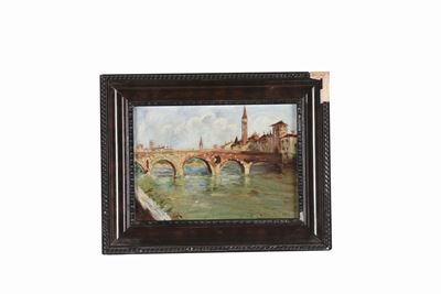 Anonimo del XIX Secoloveduta del Ponte di Verona