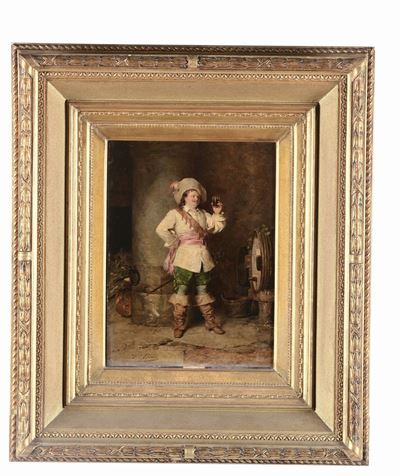 Francesco Beda (1840-1900)cavaliere che Beve