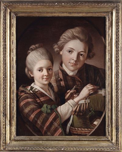 Giovanni Dupra (1689-1770)ritratto di Bambini Stuart