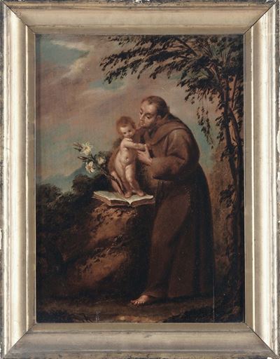 Giuseppe Nuvolone (san Gimignano 1619 - 1703), Cerchia Disan Giuseppe e il Bambin Gesù San France...