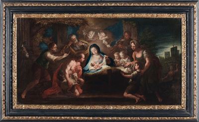 Giovanni Battista Passeri (roma 1610 - 1679)adorazione dei Pastori Adorazioni dei Magi