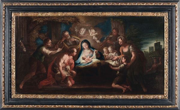 Giovanni Battista Passeri (Roma 1610 - 1679) Adorazione dei Pastori  Adorazioni dei Magi