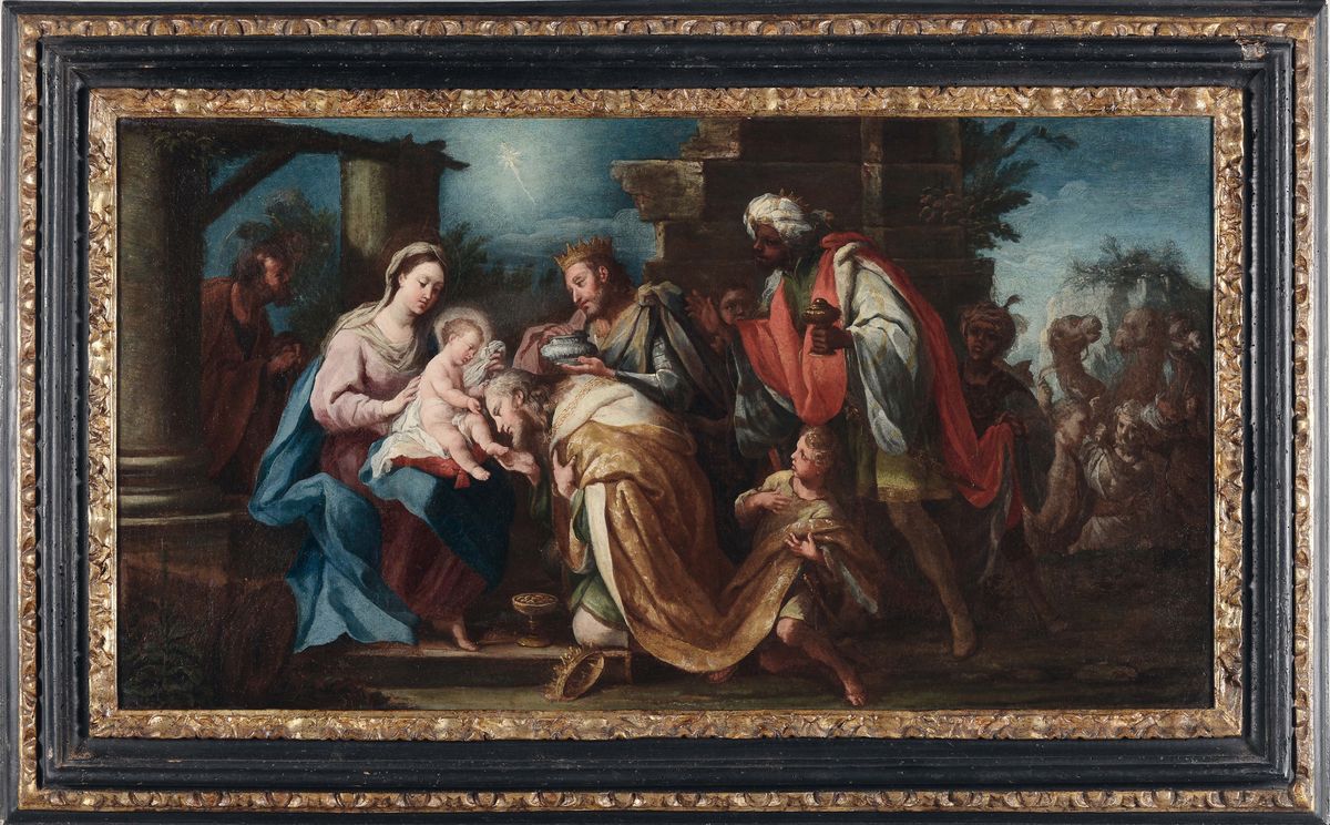 Giovanni Battista Passeri (roma 1610 - 1679)adorazione dei Pastori Adorazioni dei Magi