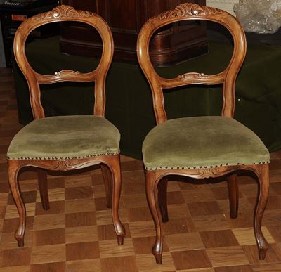 Coppia di Sedie Luigi Filippo