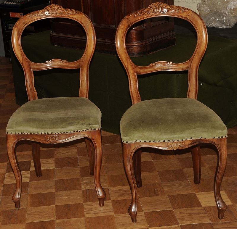 Coppia di sedie Luigi Filippo  - Asta Arredi e Oggetti d'Arte da Importanti Collezioni Private - Cambi Casa d'Aste