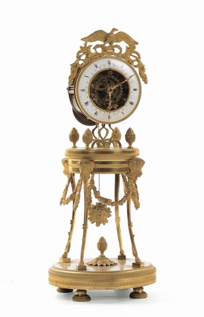 Orologio in Bronzo Dorato, Francia, Caston Jolly, Paris