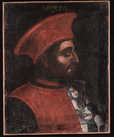 Scuola del XVI Secoloritratto di Nobile della Famiglia Sforza
