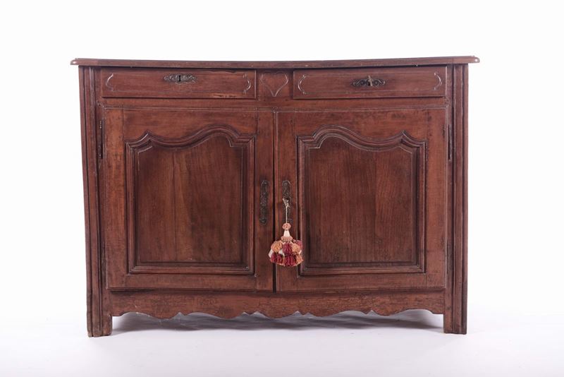 Credenza a due ante e due cassetti, XX secolo  - Auction Furnishings and Works of Art from Important Private Collections - Cambi Casa d'Aste