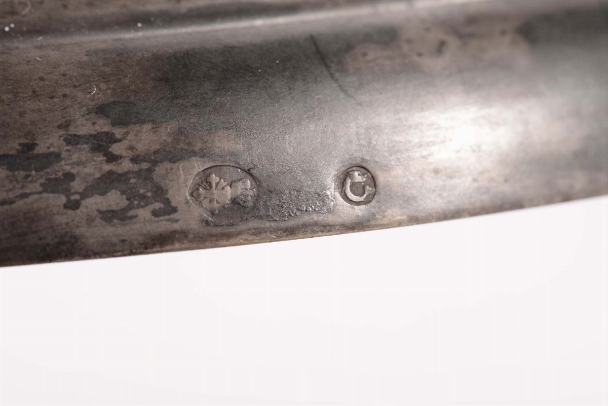 Coppia di Candelieri in Argento a Tre Luci, Nord Italia XIX Secolo
