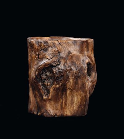 Vaso Ricavato da una Radice, Cina, Dinastia Qing, XIX Secolo