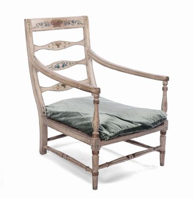 Poltrona Laccata, XVIII Secolo