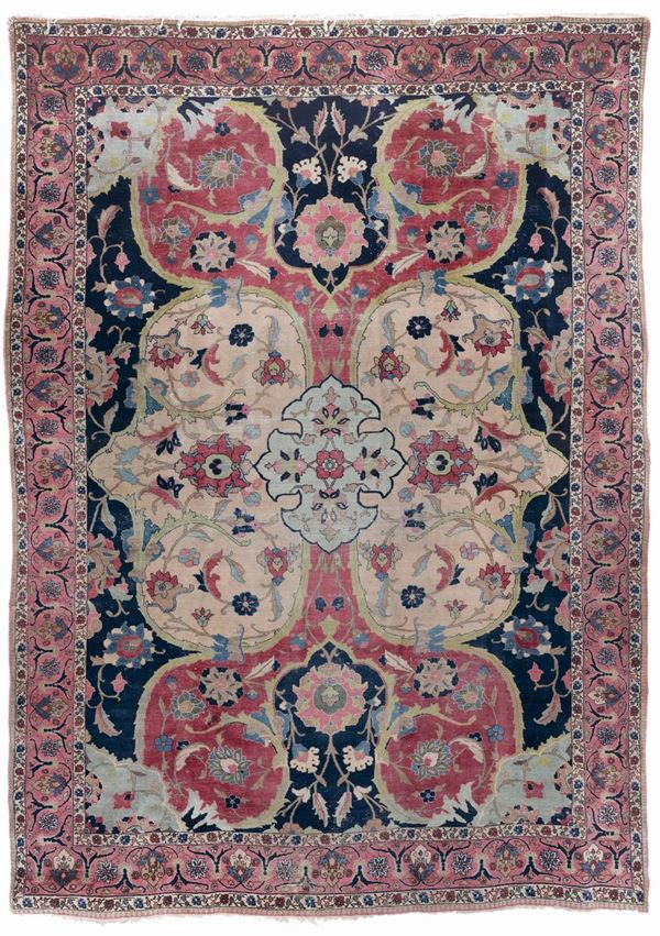 Tappeto persiano Kirman, fine XIX inizio XX secolo