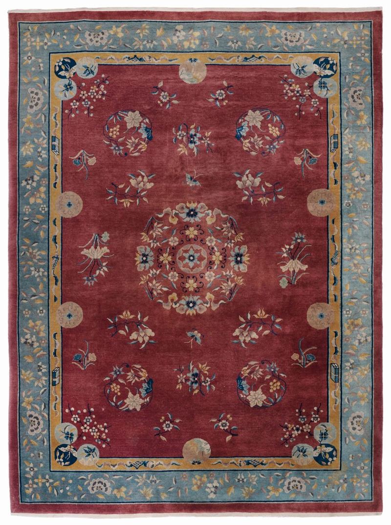 Tappeto Cinese inizio XX secolo,  - Auction Ancient Carpets - Cambi Casa d'Aste