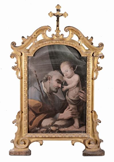 Scuola del XVIII Secolosan Giuseppe Col Bambin Gesù