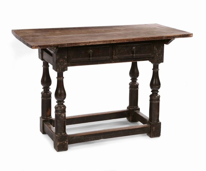 Tavolino in noce, Bologna XVIII secolo  - Asta Arredi e Oggetti d'Arte da Importanti Collezioni Private - Cambi Casa d'Aste