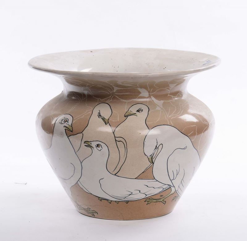 Vaso in porcellana, Faenza  - Asta Arredi e Oggetti d'Arte da Importanti Collezioni Private - Cambi Casa d'Aste