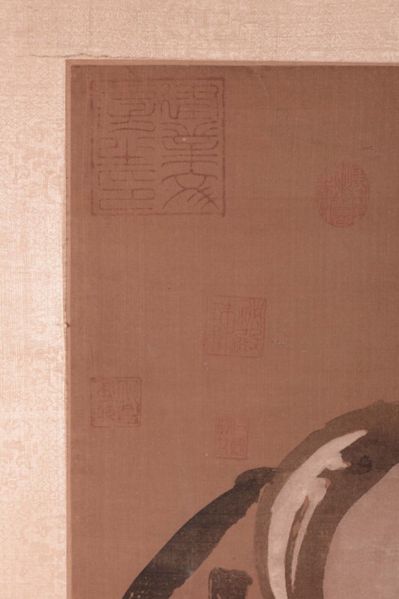Pannello con Figura Maschile Dipinta, Cina, Dinastia Qing, XIX Secolo