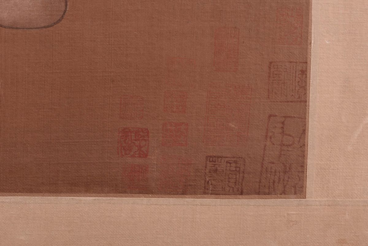 Pannello con Figura Maschile Dipinta, Cina, Dinastia Qing, XIX Secolo