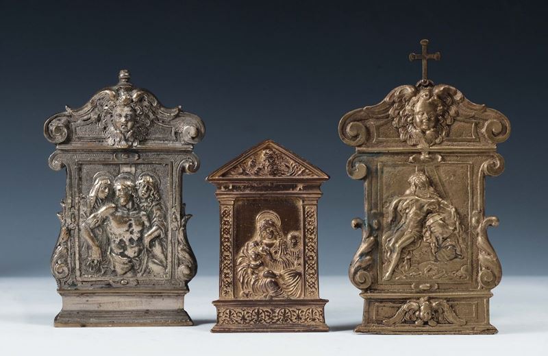 Italia, XVI-XVII secolo Tre paci  - Asta Scultura e Oggetti d'Arte - Cambi Casa d'Aste