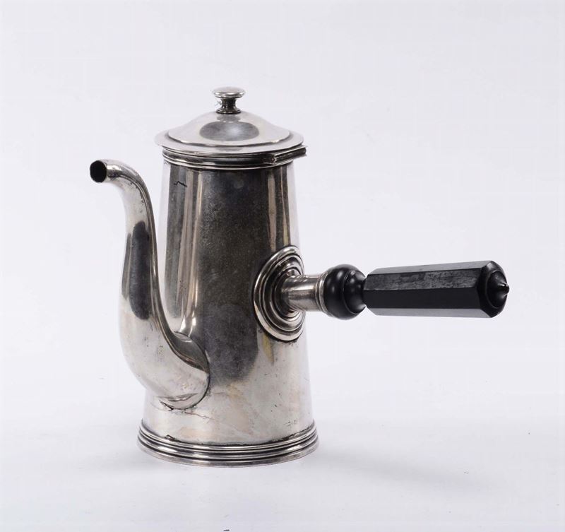 Cioccolatiera in argento, XIX secolo  - Asta Arredi e Oggetti d'Arte da Importanti Collezioni Private - Cambi Casa d'Aste