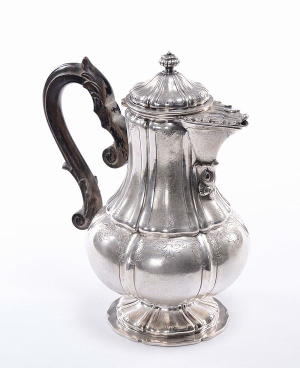 Caffettiera in argento, XVIII secolo