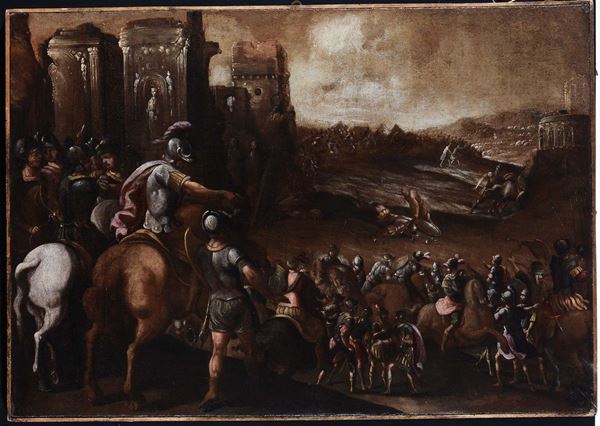 Scuola Napoletana del XVII secolo La Battaglia