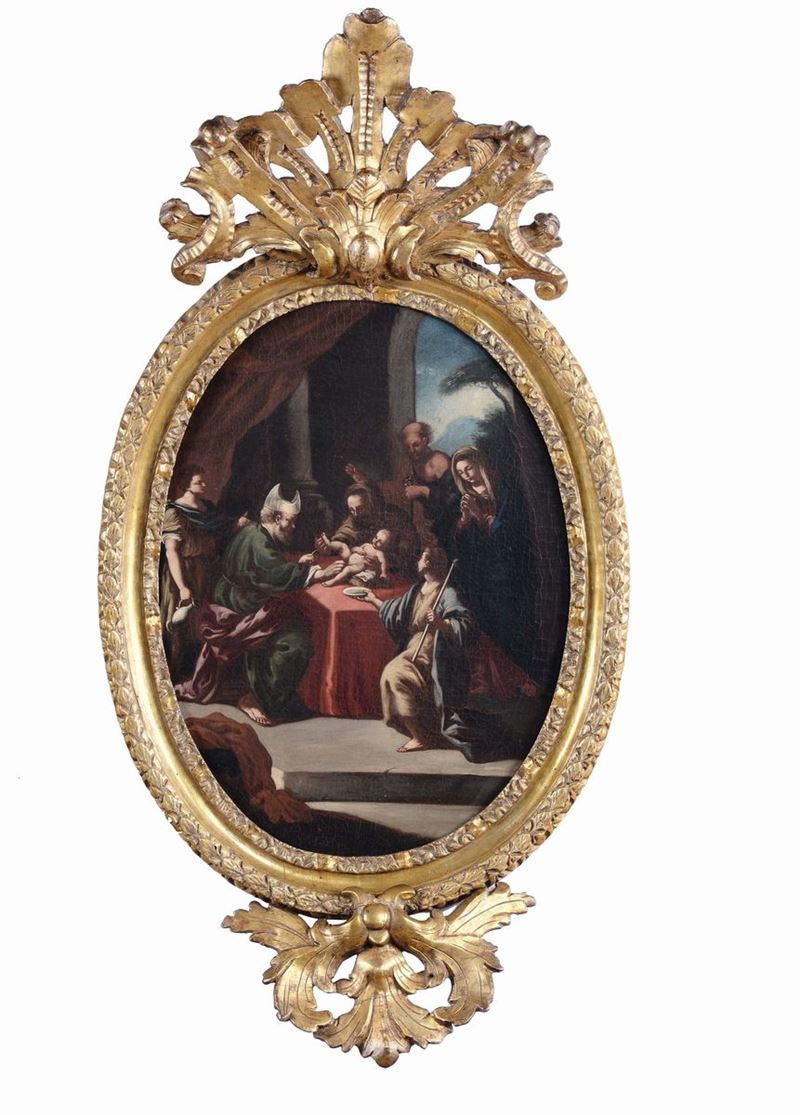Francesco Solimena (1657-1747), cerchia di La Circoncisione  - Asta Arredi e Oggetti d'Arte da Importanti Collezioni Private - Cambi Casa d'Aste