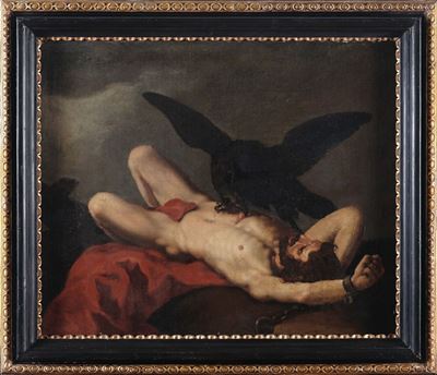 Ignoto Pittore del XVII Secoloprometeo sul Monte Caucaso