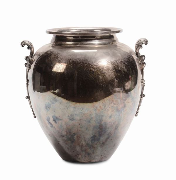 Vaso in argento, Argenteria Dell'Agata, Valenza, terzo quarto del XX secolo