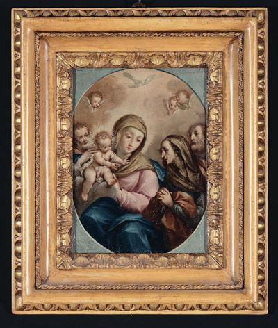 Scuola Napoletana del XVIII Secolomadonna con Bambino