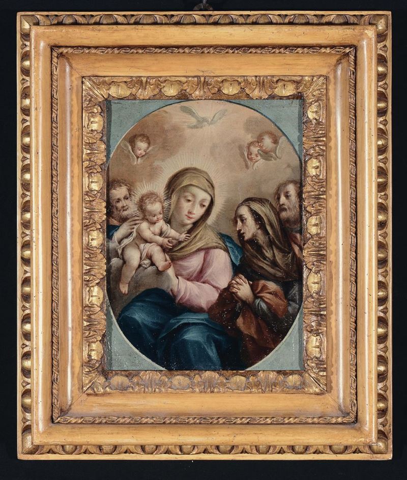 Scuola Napoletana del XVIII secolo Madonna con Bambino  - Asta Arredi e Oggetti d'Arte da Importanti Collezioni Private - Cambi Casa d'Aste