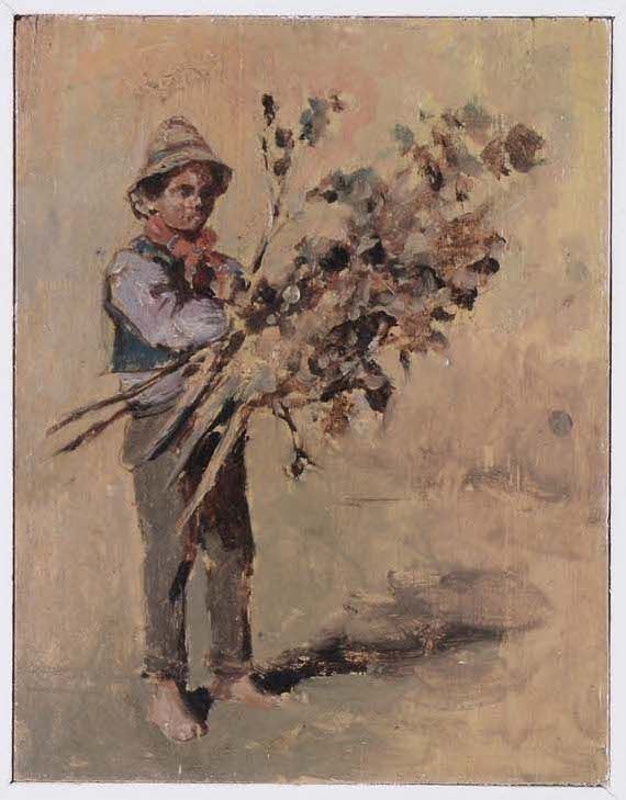 Anonimo del XIX secolo Piccolo contadinello  - Auction Paintings online auction - Cambi Casa d'Aste