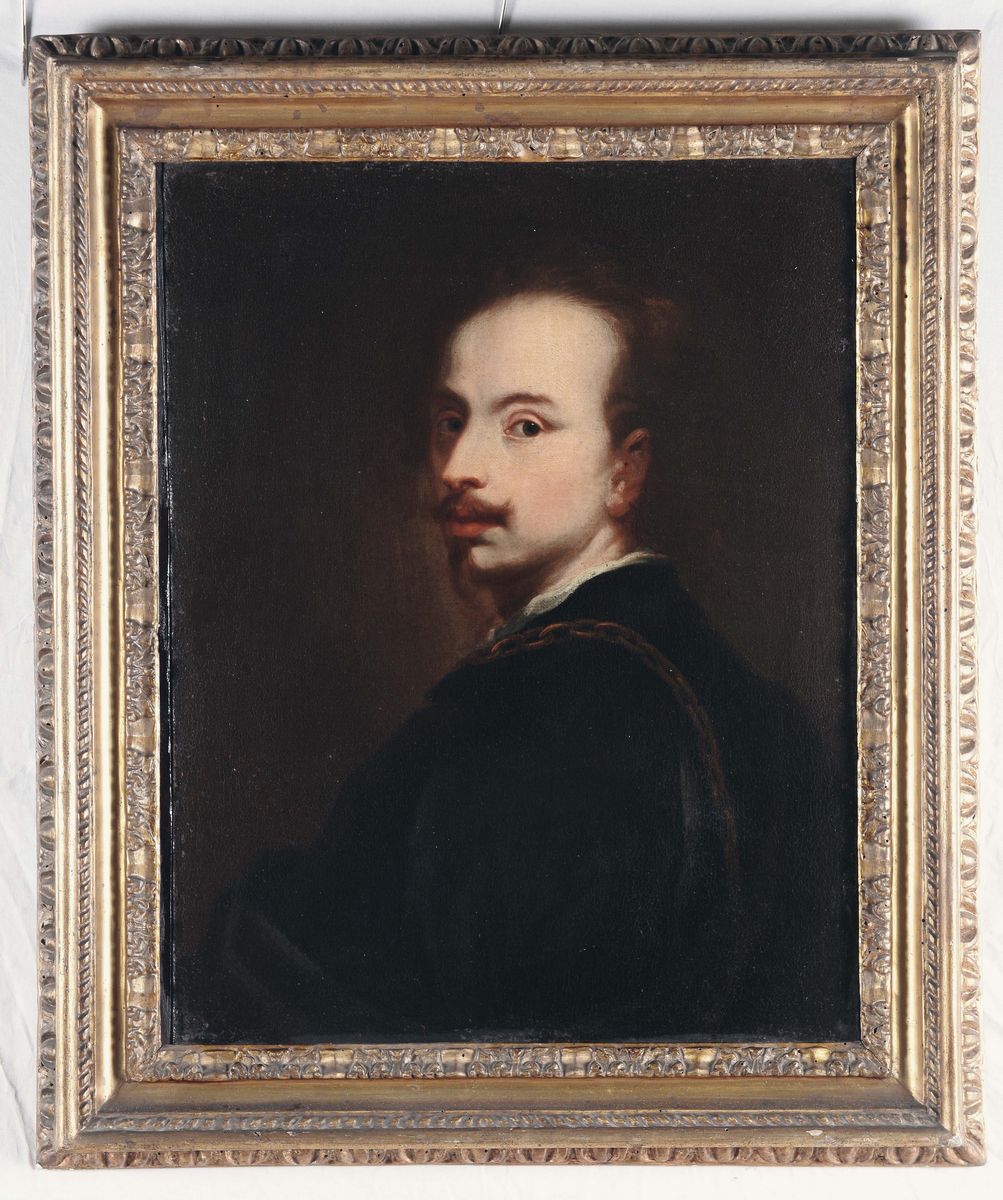 Scuola Fiamminga del XVII Secoloritratto di Rubens Ritratto di Van Dick
