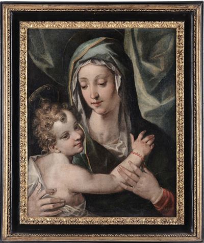 Giuseppe Cesari il Cavalier D’arpino (1568-1640), Attribuito Amadonna Col Bambino