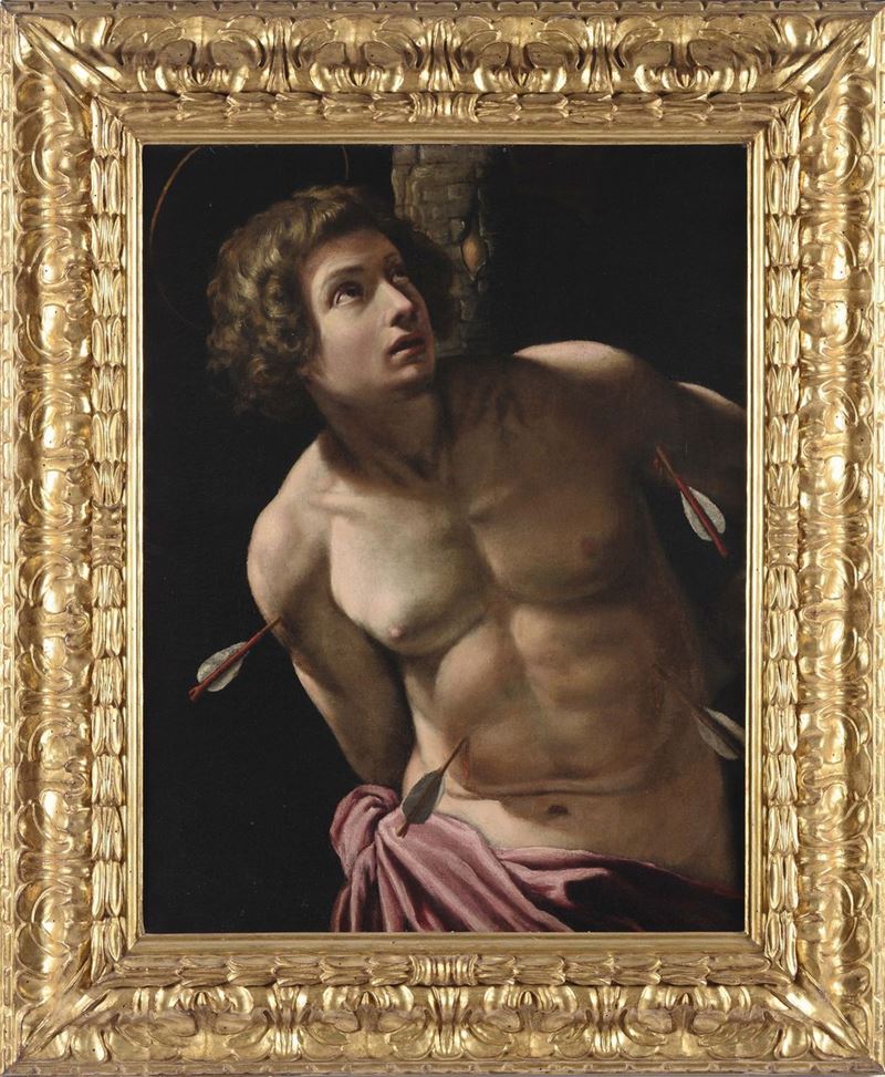 Alessandro Turchi detto l'Orbetto (Verona 1578 - Roma 1649), attribuito a San Sebastiano  - Asta Fine Selection - II - III - Cambi Casa d'Aste