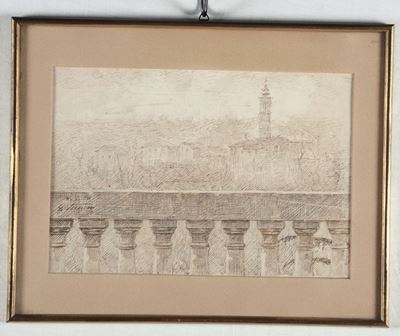 Gino Piccioni (foligno 1873 - Biella 1941)il Vandorno della Terrazza di Casa (cossila S. Grato)