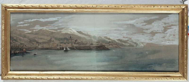 Anonimo del XIX secolo Veduta di Genova  - Auction Antique and Old Masters - Cambi Casa d'Aste