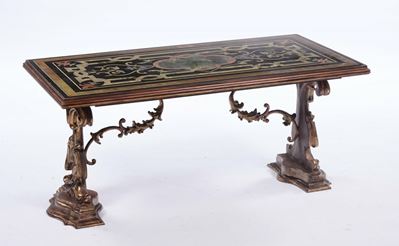 Tavolino da Salotto Piano in Scagliola
