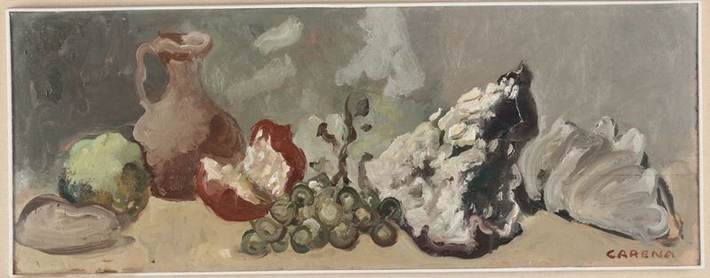 Felice Carena (Cumiana 1879 - Venezia 1966) Natura morta  - Asta Fine Selection - II - III - Cambi Casa d'Aste